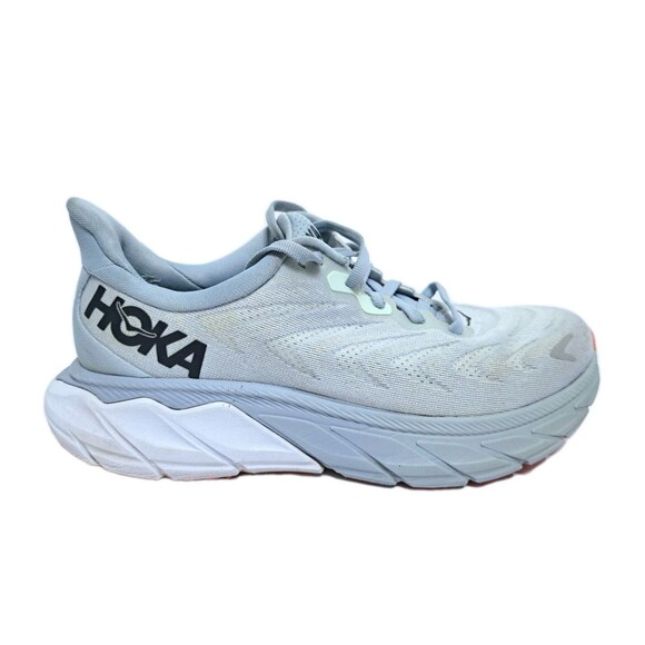 Hoka One Arahi 6 Womens 7B Blue Gray Orange Running Shoes Road Walking - Picture 3 of 11